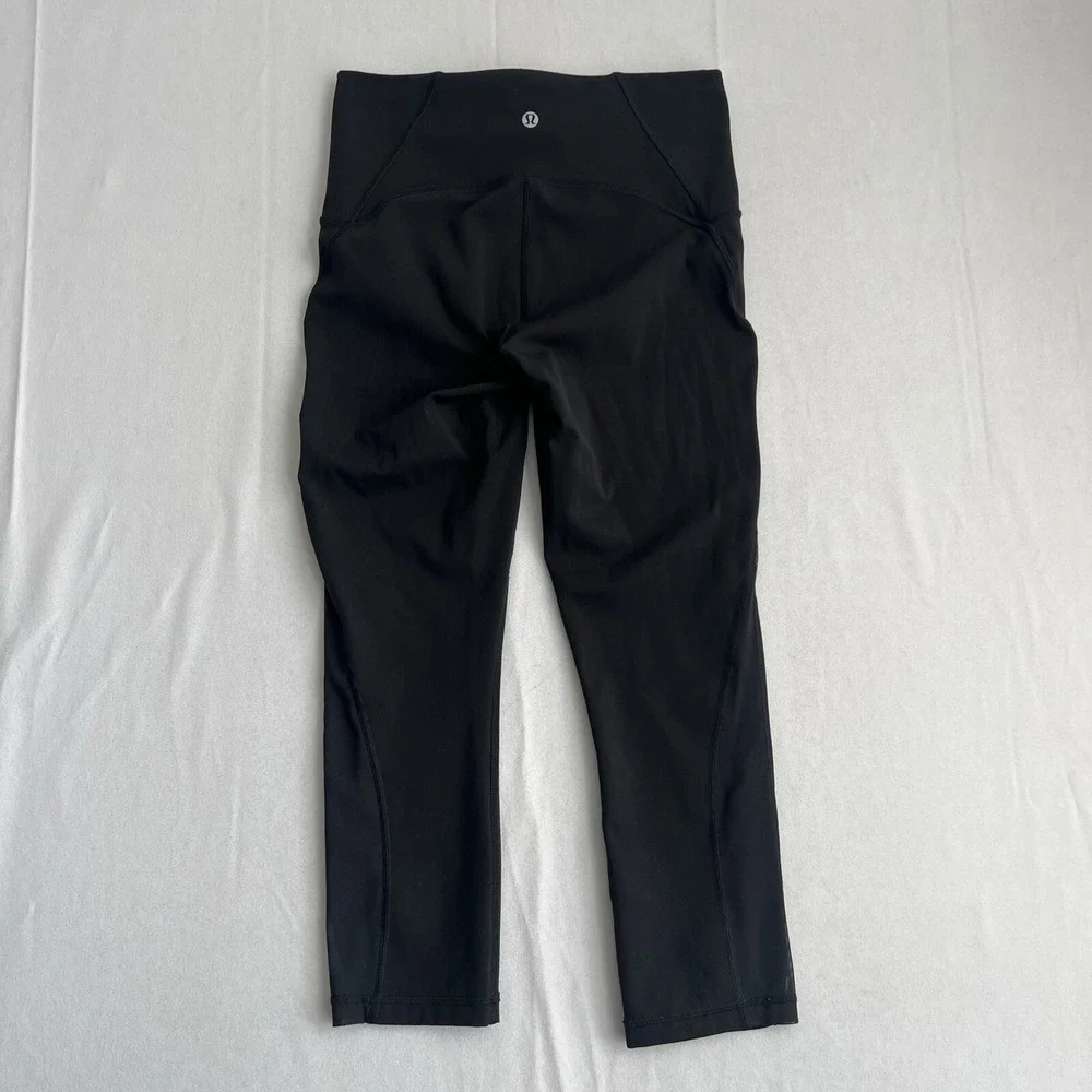 Lululemon Leggings Womens Size 6 Train Times High Rise Crop‎ 21